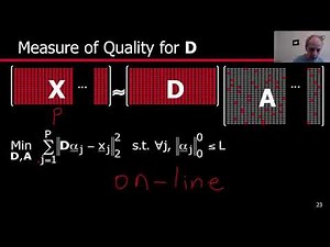 4 - Dictionary Learning - Duration 17:13 - Optional break at 06:03