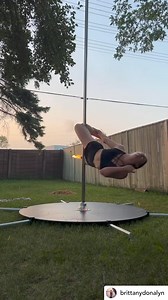 Fiery pole fun from @brittanydonalyn! 🔥 #poletrickoftheday | Pole Trick of the Day
