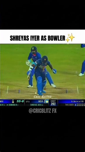 Shreyas Iyer As Bowler✨️