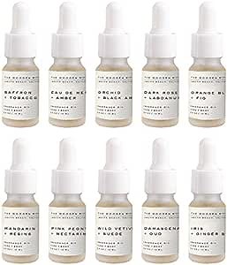 The Wooden Wick Co. Luxe + Chic Fragrance Oil Set | 10 Luxury Fragrances | Candle Making Supplies, Soap Making Supplies
