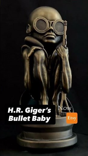 3D Printed Bullet Baby | H.R. Giger Birth Machine Inspired Sculpture | Alien Vibes #aliens