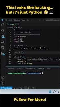 Create Matrix Effect using Python 💻
