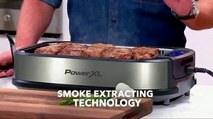 PowerXL Smokeless Grill TV Spot, 'Smoke Extracting Technology'