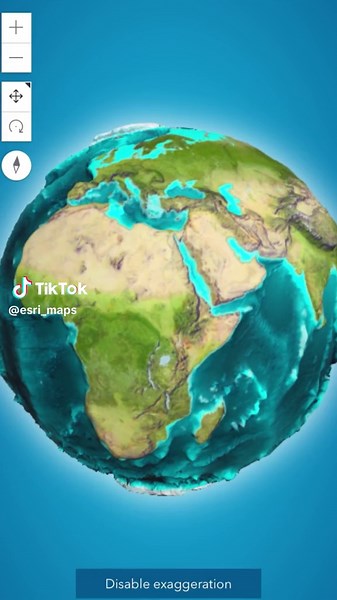 You’d be amazed at what you can see from a 70x exaggerated view! 🤯 Check out the sample code in the comments and explore 🌎 #GIS #javascript #ArcGIS #3D #globe