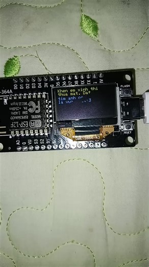 Spell 4 line in ESP8266 HW-364A ( SSD1306 ) #viral #xuhuong #esp8266 #tiktok #fyp