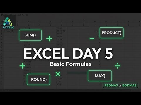 Day 5 – Formula Tab Explained | Basic Excel Formulas & Calculation Rules (Microsoft 365)