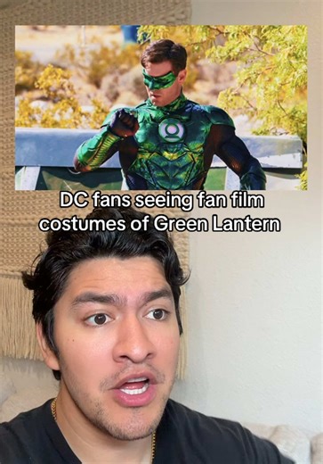 DC fans seeing fan film costumes of Green Lantern 🔥 #greenlantern #lanterns #dcu #blurayangel #fanfilm