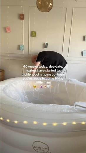 Lauren prepares for a calm home water birth in her Birth Pool in a Box Regular ✨