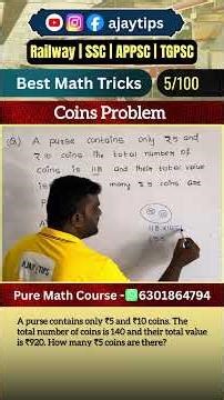 🔥 Coins Puzzle Trick 🪙 | RRB NTPC / Group D Most Expected Question 💯