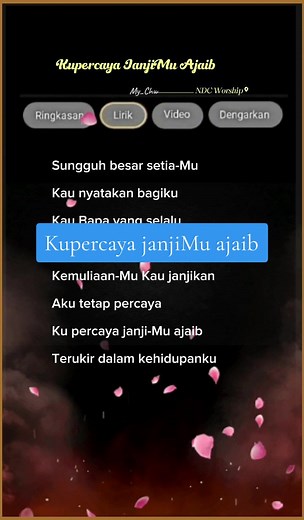 Kupercaya JanjiMu Ajaib - Lagu Rohani Kristen