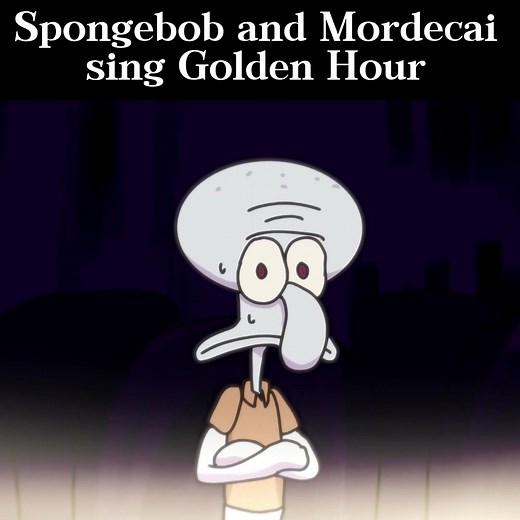 Spongebob and Mordecai sing Golden Hour but it's a season finale #spongebob #mordecai #goldenhour #spongebobmeme #foryou #animation