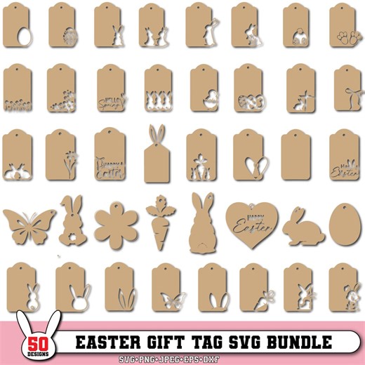 Easter Tag Svg,basket Tag Svg,gift Tag Svg,easter Svg,bunny Svg,easter Name Tags Svg,tag Svg,bunny Tags Svg,cricut & Silhouette - Etsy