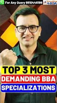 Top 3 Most Demanding BBA Specializations 2026🔥 | Highest Salary, Best Career Growth & Jobs Explained