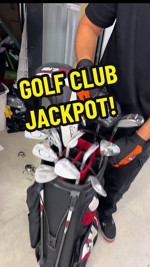 FULL VIDEO ON YOUTUBE! THESE GOLF CLUBS WERE BIG MONEY WATCH WHAT ELSE WE FOUND! #abandonedstorageunit #foryou #fyp #storagewars #golfclubs #storageunitfinds #prietohunters #storagehunters #beststoragefinds #storageauction