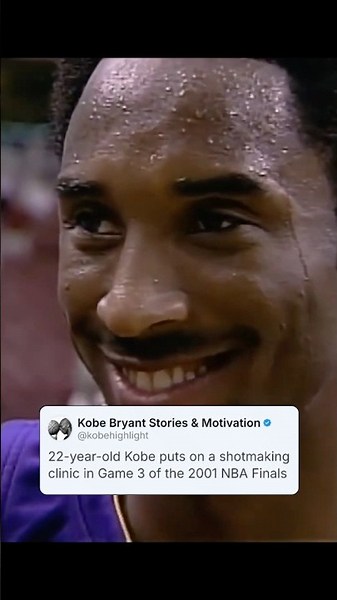 22-year-old Kobe averaged 25-8-6 in 2001 NBA Finals