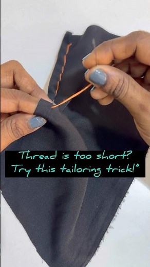 “How to end stitch like a pro🪡✨” #sewing #handstitch#sewingforbeginners #sewingtips