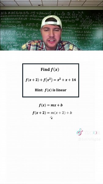 Explore how to find a linear function in algebra! Discover the step-by-step process of solving f(x) with given equations. Engage with the math challenge and see if you can solve the next one! #algebra #mathchallenge #linearfunctions #education #mathhelp