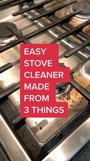 Clean Your Stove with Baking Soda, Vinegar & Dish Soap!