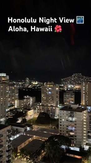 Honolulu Waikiki Night View 🌴✨ | Aloha, Hawaii