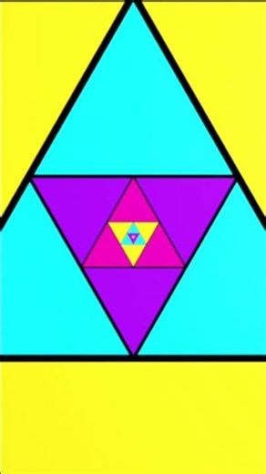 Infinite Triangle Zoom | Satisfying Blender 3D Animation #Shorts