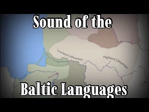 Sound of the Baltic Languages - From West to East
