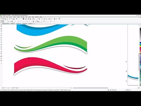 How to Use Curve and Design With Curve Tool In coreldraw x7 Urdu/Hindi