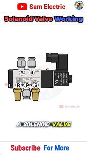 What is a Solenoid Valve ? #solenoid #solenoidvalve #shorts #shortsfeed #connection #wiring