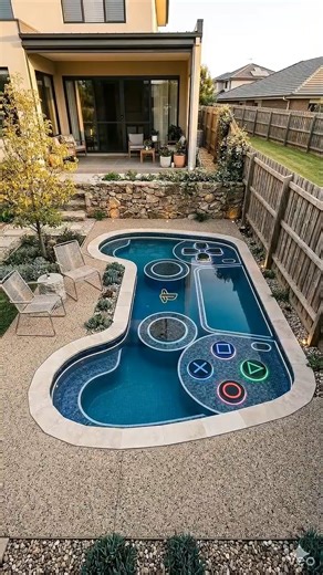 My Dream Gamer Pool! 🎮💦 #PS5Pool