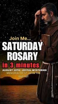 Saturday Rosary Today ✝️ Joyful Mysteries of the Rosary ❤️✝️ August 29 | FAST ROSARY #rosarytoday