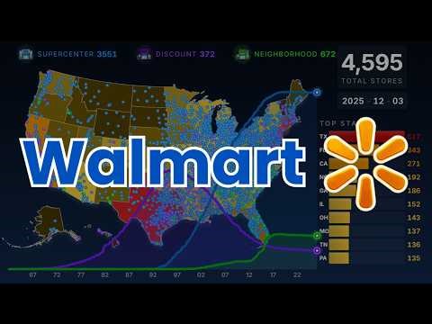 How Walmart Conquered America: Mapped (1962-2025)