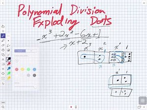 Polynomial Division using Exploding Dots (Grade 12 Advanced Functions)