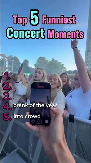Top 5 Funniest Concert Moments 🎶😎#shorts #funny