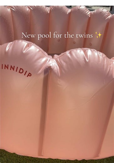 So we did a thing ☺️ It’s starting to heat up and the twins love outdoor activities. Although this pool is for adults I just couldn’t resist. I chose this pool for its esthetic of course. 🙂 I just couldn’t get with the blue marine life printed ones. lol We filled the pool up less than half way, just enough for them to splash around. They loved it. Big shoutout to #minnidip