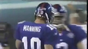 Throwback Thursday: On Eli Manning’s 1st NFL snap, Tiki Barber took a handoff 72 yards for the touchdown. - via BigBlueVCR #nygiants #giants #elimanning #nfldebut | Big Blue United