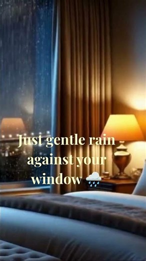 Gentle Rain on a Bedroom Window 🌙 10 Hours of Rain Sounds for Deep Sleep | No Thunder #rainsounds