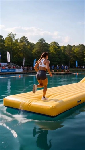 Try this water balance challenge without falling 💦 #extreme #skill #shorts