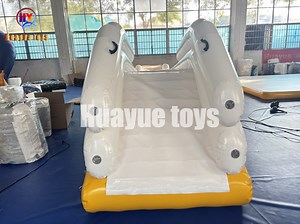 [Hot Item] Outdoor Floating Inflatable Yacht Water Slide for Sale Inflatable Boat Slide