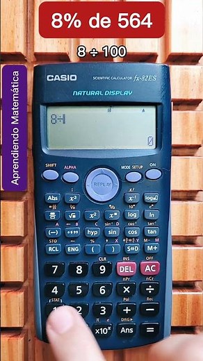 PERCENTAGE with the SCIENTIFIC CALCULATOR 😎