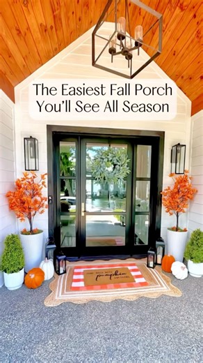 Click here to SHOP this post (Affiliate): https://amzlink.to/az0Fj0vUR28Nj Looking for simple, affordable, and cozy fall front porch ideas? This DIY setup took just minutes to pull together and makes a big impact—no pro decorator required!✨ I styled mine with budget-friendly Amazon finds, faux pumpkins, light-up trees, and a layered doormat look. Whether your porch is big or small, this is proof that fall curb appeal doesn’t have to be complicated (or expensive!).💡 Perfect if you love: ✔️ Easy 
