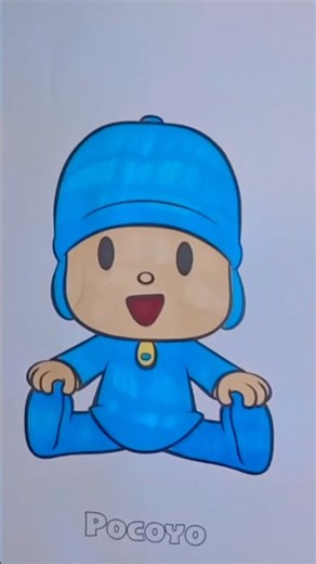 Best Pocoyo coloring technique #shorts #coloring #pocoyo