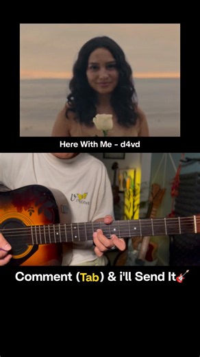 Here With Me - d4vd | #guitar Intro Cover |