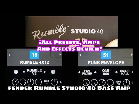 Fender Rumble Studio 40 ● All Presets, Amps and Effects Review!