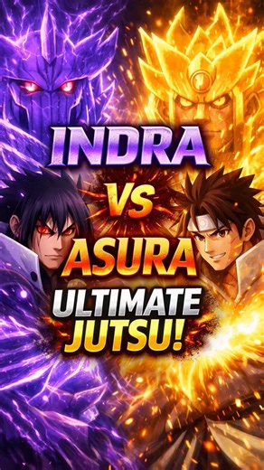 Who Wins? Indra vs Asura Final Jutsu Comparison ⚡ #shorts #trending