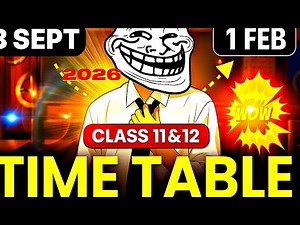 Class 12 Time Table 2025 | Topper’s Study Timetable