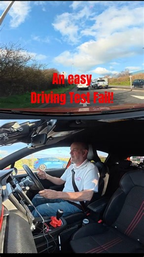 An easy mistake to fail the driving test