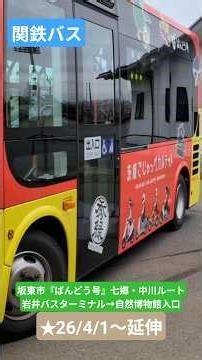 関東鉄道バス 坂東市コミュニティバス『ばんどう号』七郷・中川ルート(岩井バスターミナル→自然博物館入口)