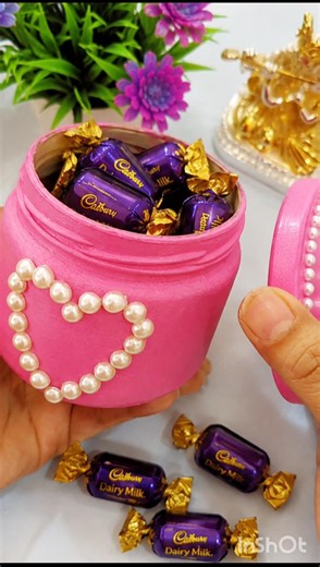 DIY Chocolate Gift Hamper Jar 🎁 | Best Handmade Rakhi, Birthday & Anniversary Gift Idea #shorts #