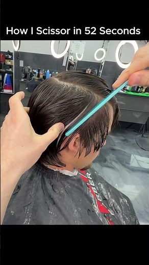 52 Second Scissor Haircut Tutorial