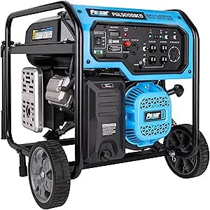 Amazon.com : Pulsar 9,000-Watt Dual-Fuel Generator with Electric Start and CO Alert : Patio, Lawn & Garden