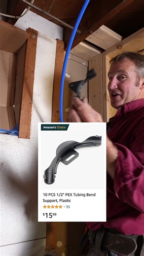 90 degree support bends for pex 👊🤩🌟⭐️🔥👍💪 #diy #plumbing #homeimprovement #bathroomremodel #bathroomremodelingteacher